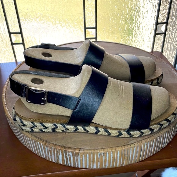Time and Tru Espadrille Sandals | Women’s Size 9 | Black Platform Slingb… - Picture 2 of 15